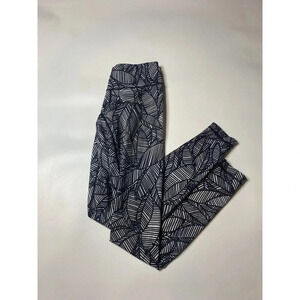 Lululemon Wunder Under Pant *Full-On Luon Banana Leaf White Black Women’s Size 6